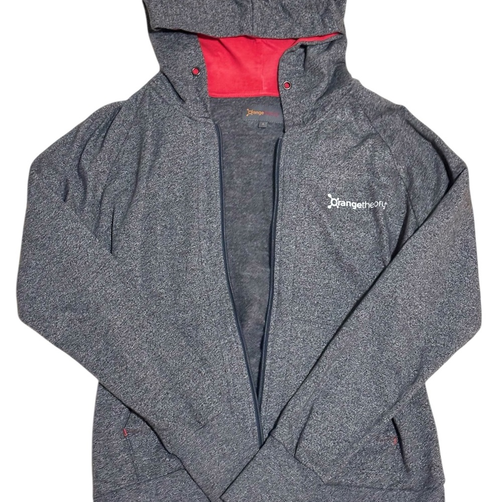 Orangetheory Charcoal Jacket with Crimson Interior